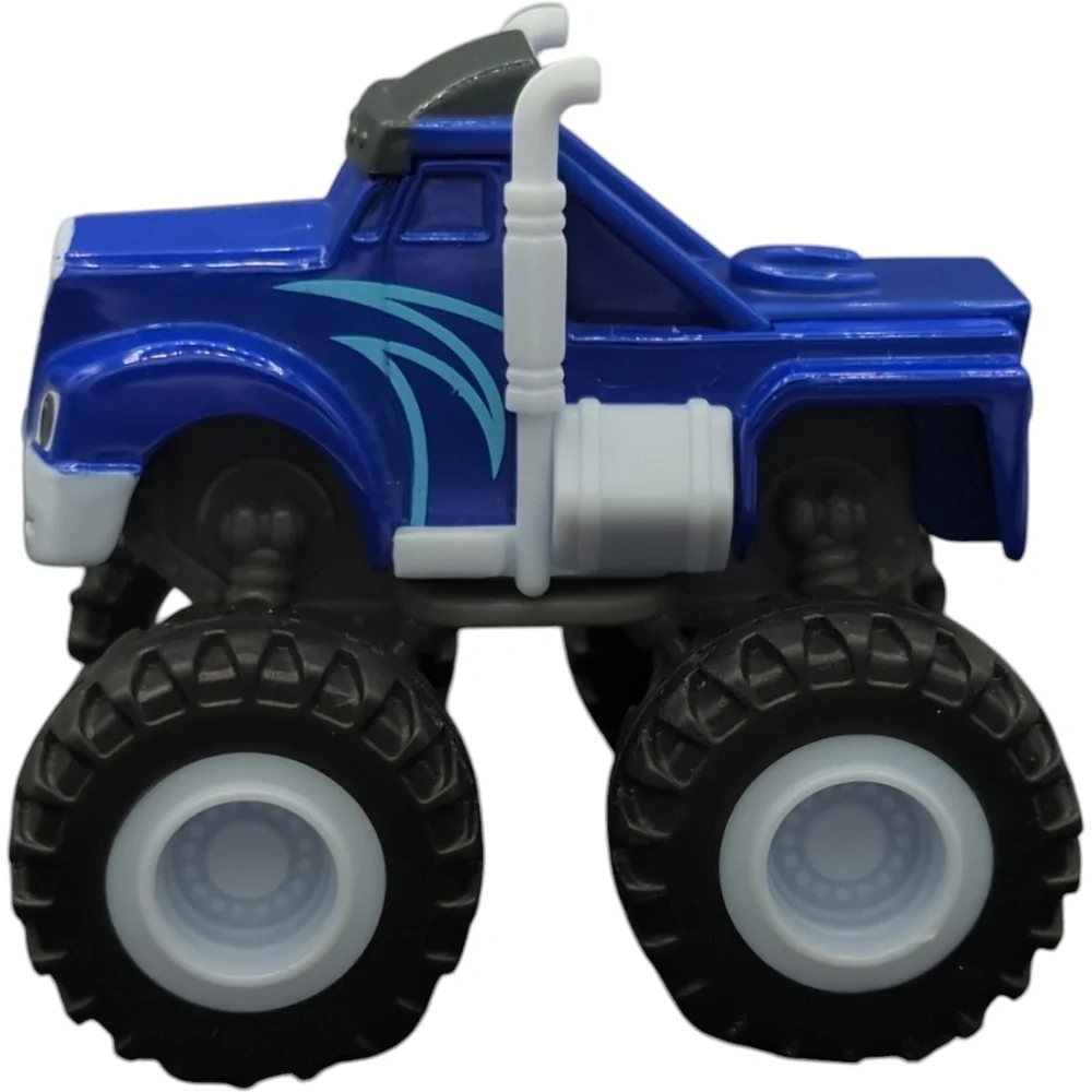 Crusher Blaze and The Monster Machines 2014 Truck Fisher Price Metallic Blue HTF